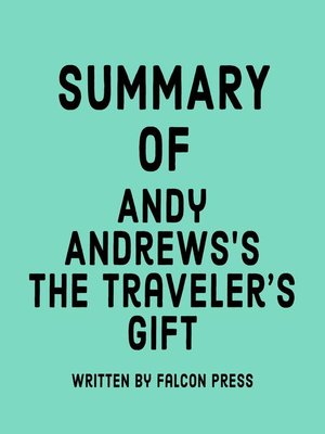 cover image of Summary of Andy Andrews's the Traveler's Gift